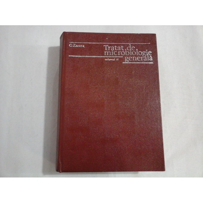      TRATAT  de  MICROBIOLOGIE  GENERALA  * IMUNOLOGIE  vol.IV  -  G. ZARNEA 